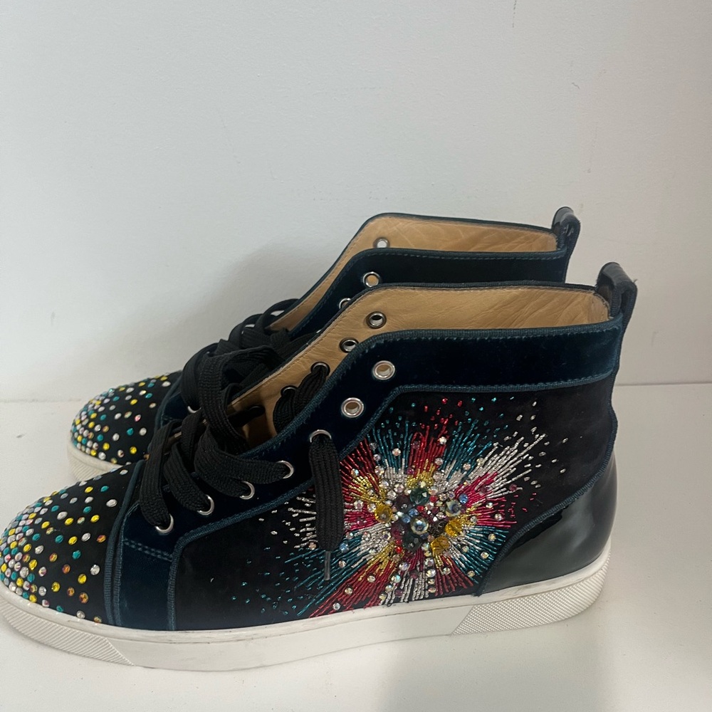 Christian Louboutin Multicolor Studded Sneakers